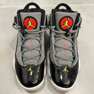Nike Air Jordan 6 Rings Light Graphite 322922-022 Smoke Grey Mens size 8.